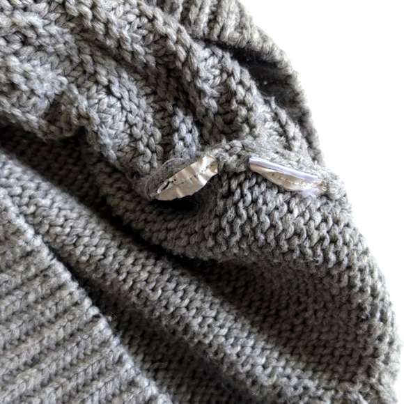 joe fresh chunky gray cable knit sweater dress 18-24 months baby toddler girls - Picture 5 of 6